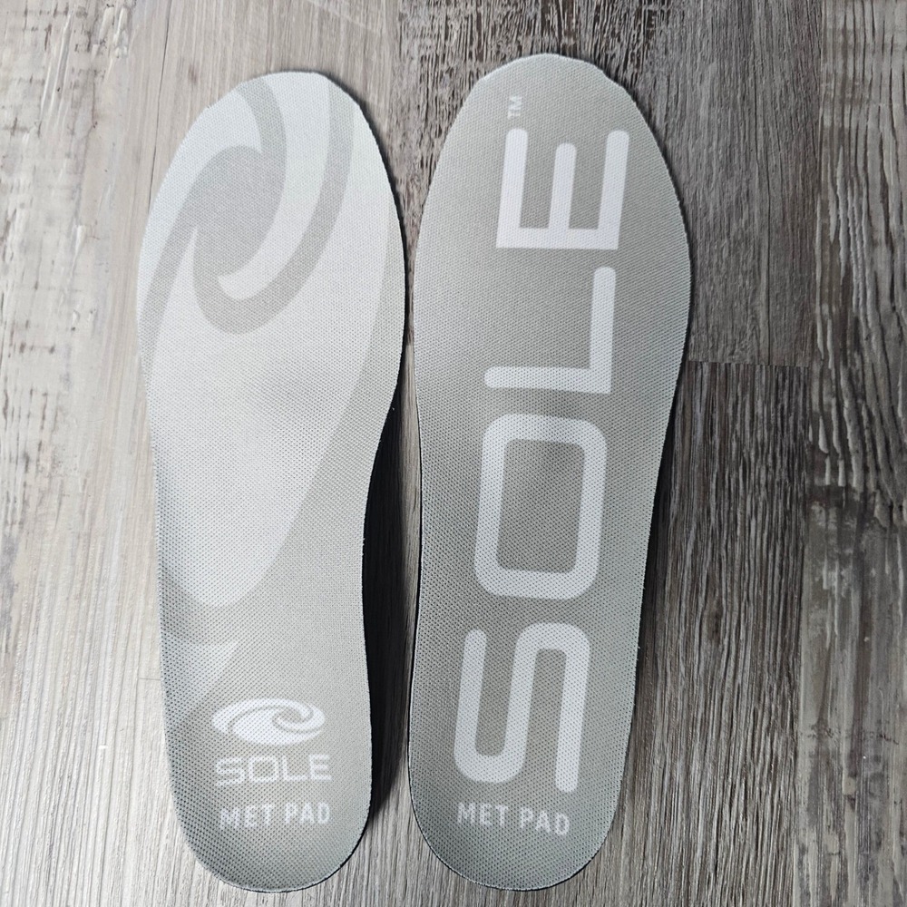 SOLE Active Thin Met Pad Insoles Trimmed Mens 8 Womens 9.5 Heat Moldable
